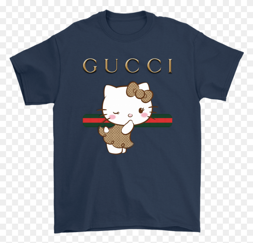 855x816 Home Products Gucci Hello Kitty Shirt, Clothing, Apparel, T-shirt HD PNG Download