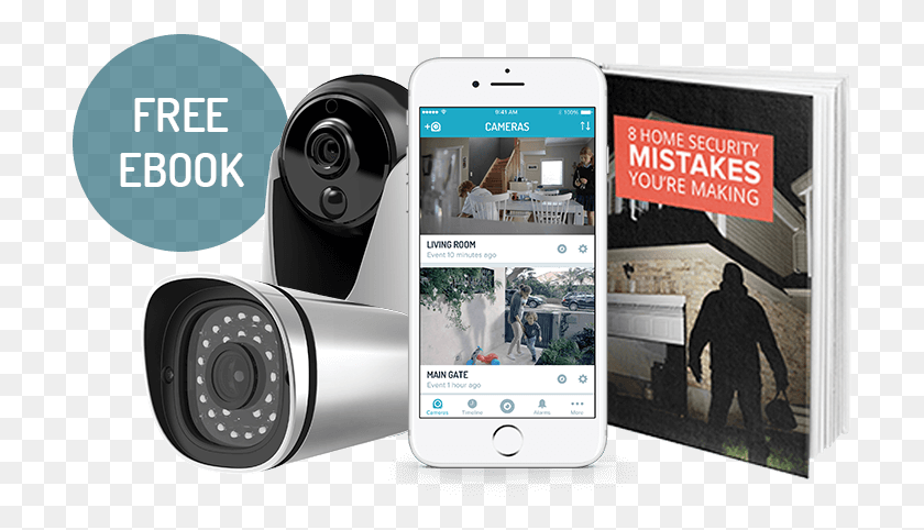 709x422 Home Security Mistakes Ebooktwo Ip Cameras And Cammy Iphone, Mobile Phone, Phone, Electronics HD PNG Download
