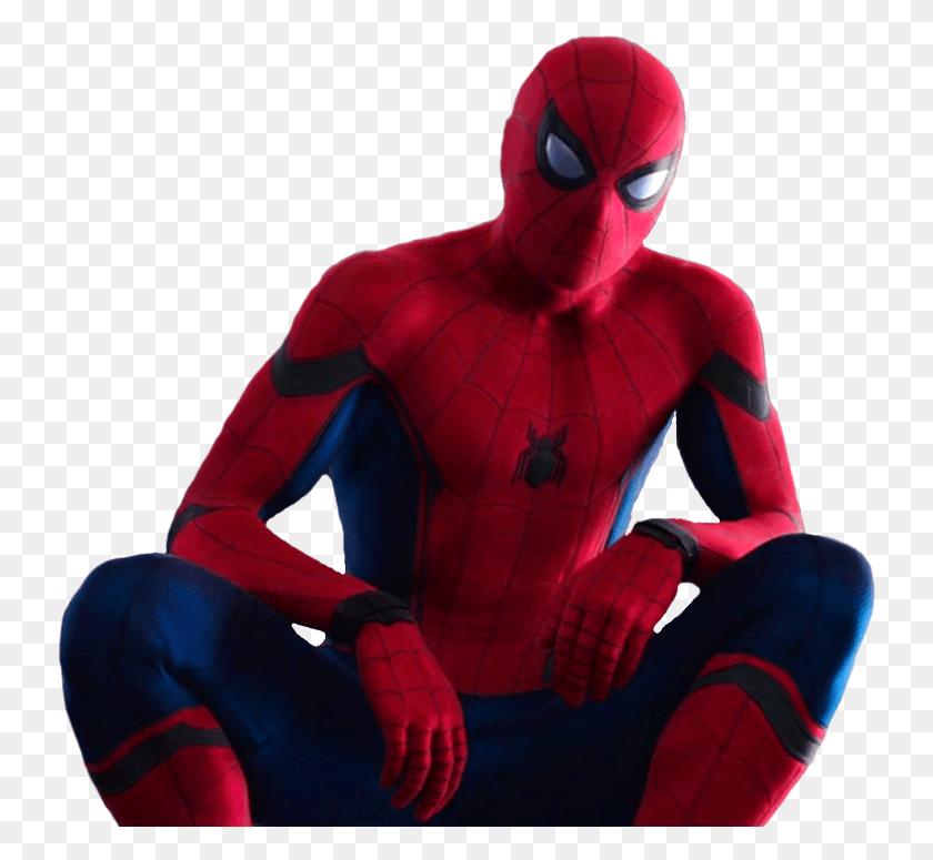 738x715 Home To Transparent Superheroes Tom Holland As Peter Spiderman Tom Holland, Clothing, Apparel, Person HD PNG Download