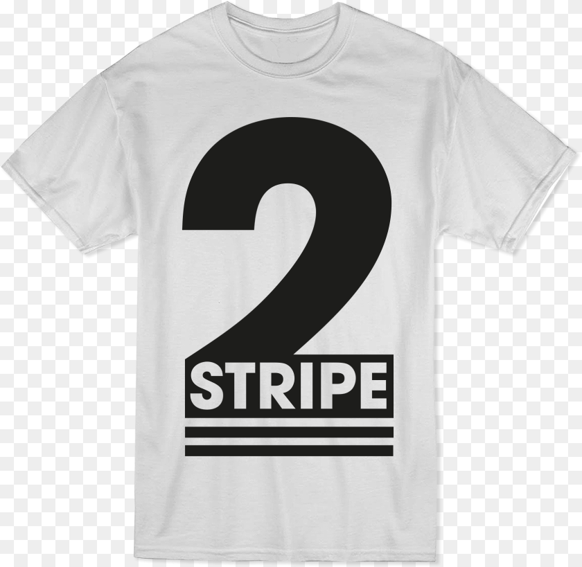 1674x1632 Home Tshirts 2 Stripe Logo White, Clothing, Shirt, T-shirt, Number Sticker PNG