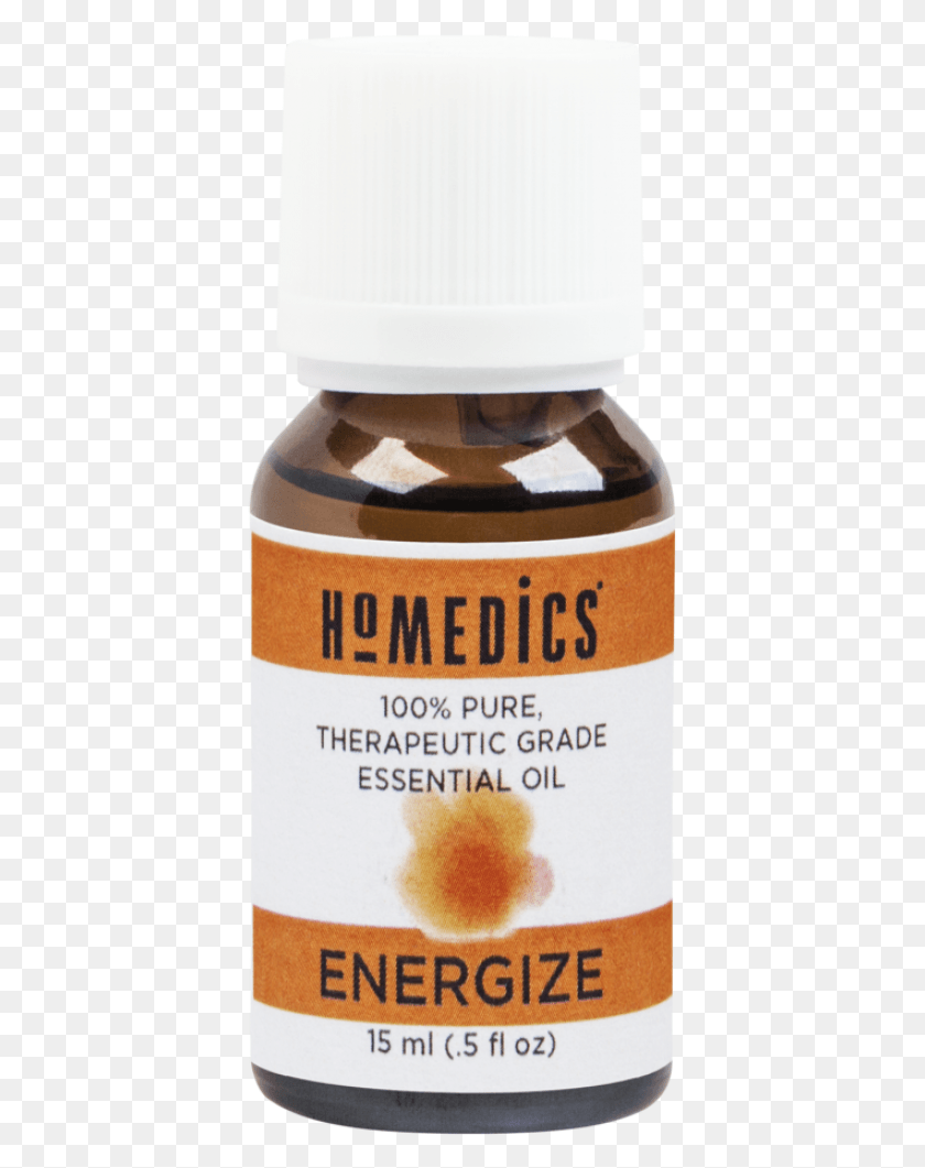 391x1001 Homedics Energize Essential Oil Blend 15 Ml Homedics Peppermint Oil Para Que Sirve, Bottle, Cosmetics, Beer HD PNG Download