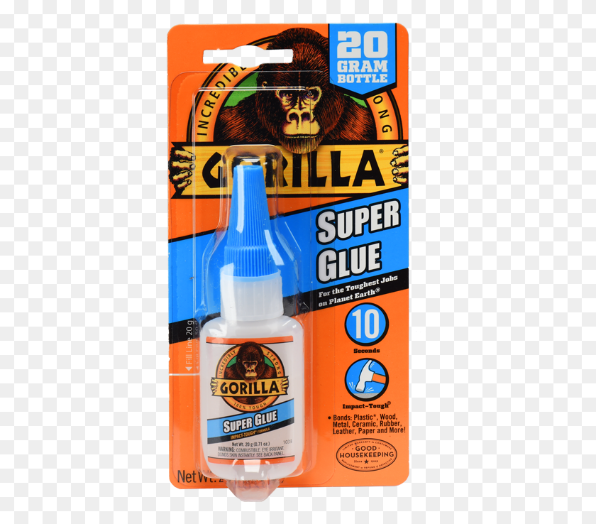 371x678 Homegluesgorilla Super Glue Gorilla Super Glue, Bottle, Cosmetics, Toothpaste HD PNG Download