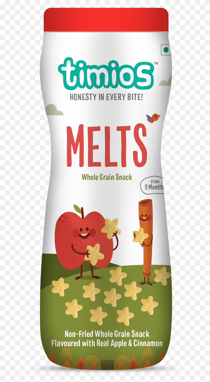 617x1466 Homekids Timios Melts Apple Amp Cinnamon 9 Months Non Fried, Tin, Beverage, Drink HD PNG Download