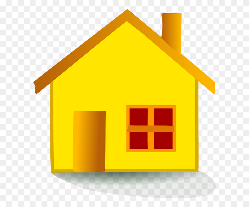616x640 Homes Vector Guest House Yellow House Clipart, Housing, Building, First Aid HD PNG Download