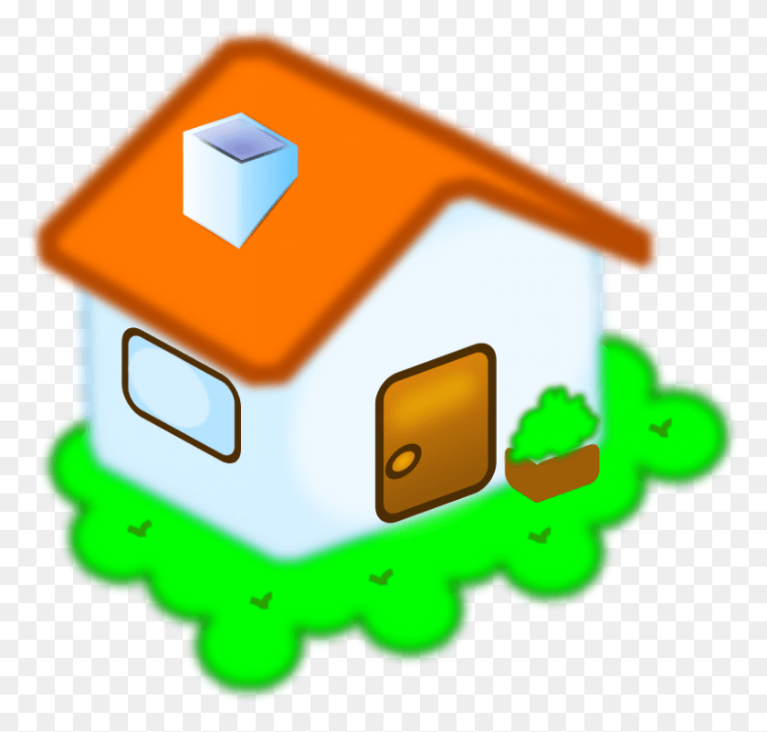 800x761 Homes Vector Home Button Clipart Wohnen, First Aid, Pac Man, Minecraft HD PNG Download