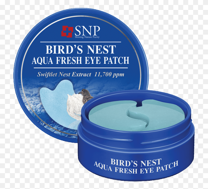 734x704 Homeskin Careeye Patchbird39s Nest Aqua Eye Patch Snp Bird39s Nest Aqua Fresh Eye Patch, Tape, Tin HD PNG Download