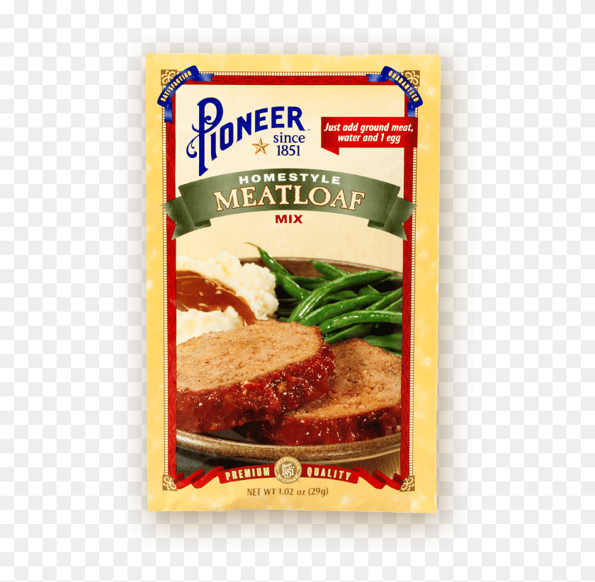 529x762 Descargar Png Homestule Meatloaf Mix 29G Pioneer Packaging Schnitzel, Comida, Cena, Cena Hd Png