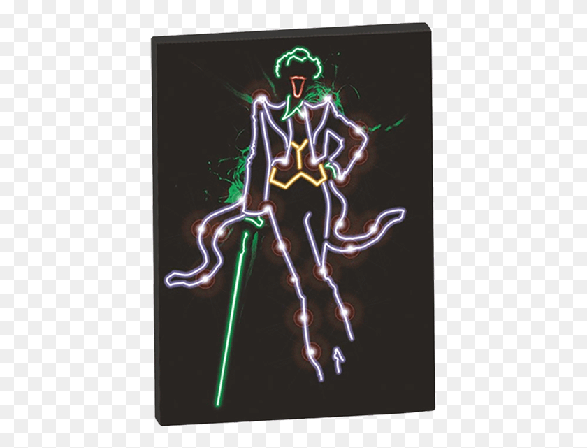 411x581 Homewares Joker Light Up Canvas, Neon, Laser HD PNG Download