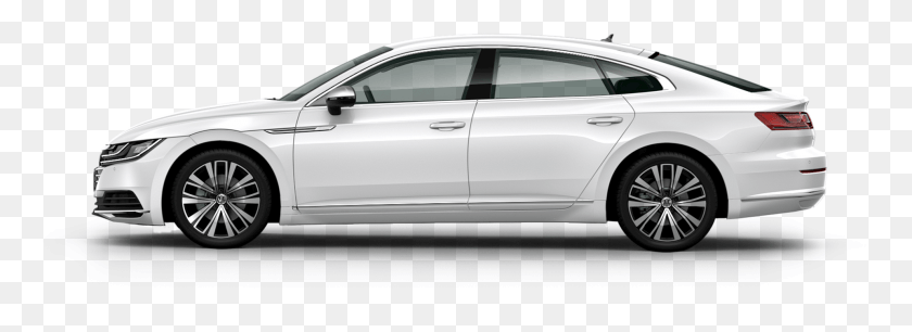 1921x606 Honda Civic 2017 Sedan White Volkswagen Arteon Side, Автомобиль, Транспортное Средство, Транспорт Hd Png Скачать