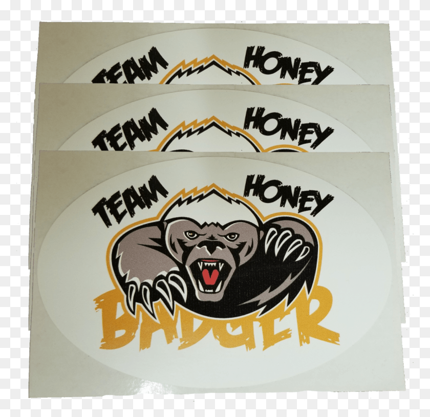 1201x1164 Honey Badger Clip Art, Label, Text, Sticker HD PNG Download