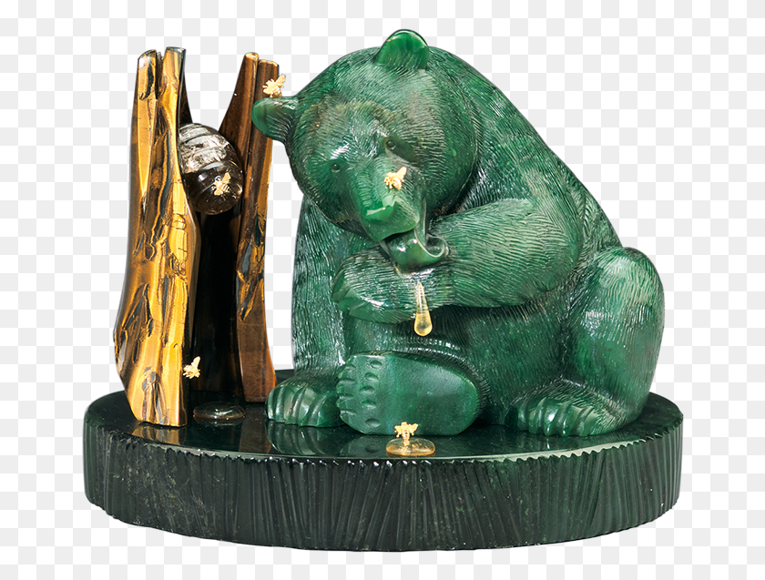 662x577 Статуя Медового Медведя, Слон, Дикая Природа, Млекопитающее Hd Png Скачать
