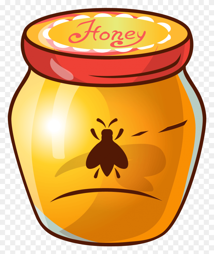 1127x1350 Honey Bee Honey Bee Jar Pote De Mel Vetor, Food, Honey HD PNG Download