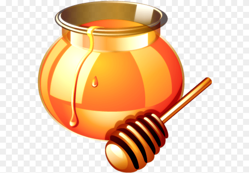 591x582 Honey Clipart Download Honey Clipart, Food, Jar, Cookware, Pot Transparent PNG