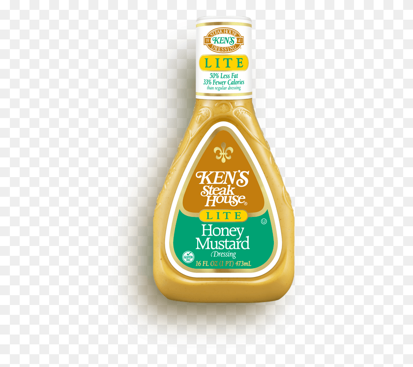 420x686 Honey Mustard Ken39S Light Honey Mustard Dressing, Label, Text, Bottle Descargar Hd Png