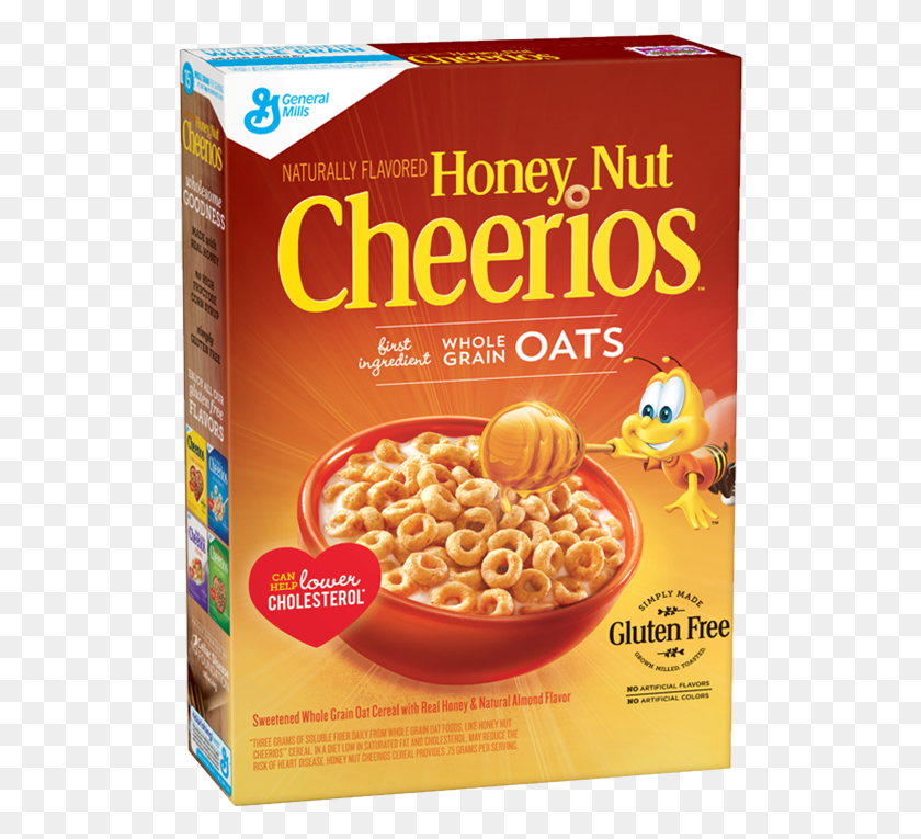 517x705 Honey Nut Cheerios, Food, Snack, Advertisement Descargar Hd Png