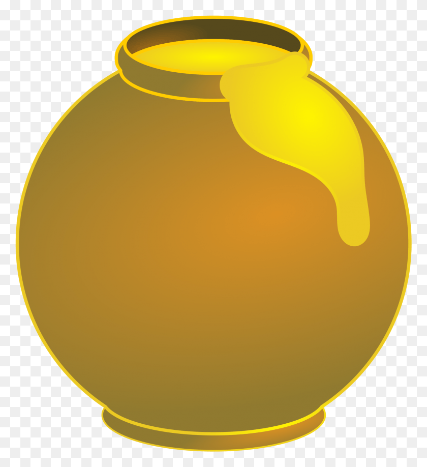 1685x1854 Honey Pot Clip Art, Jar, Pottery, Urn HD PNG Download