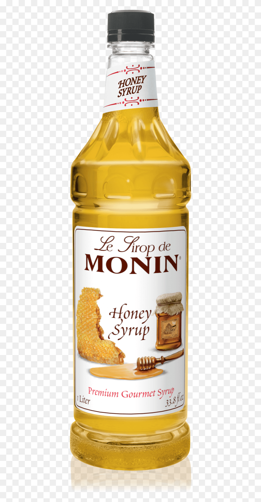 392x1552 Honey Syrup Monin Candy Corn Syrup, Food, Mustard, Label HD PNG Download