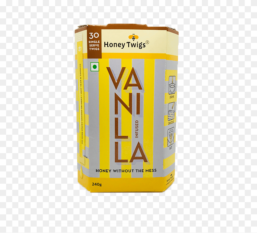 526x701 Honey Twigs Vanilla Infused Box, Bottle, Text, Tin HD PNG Download