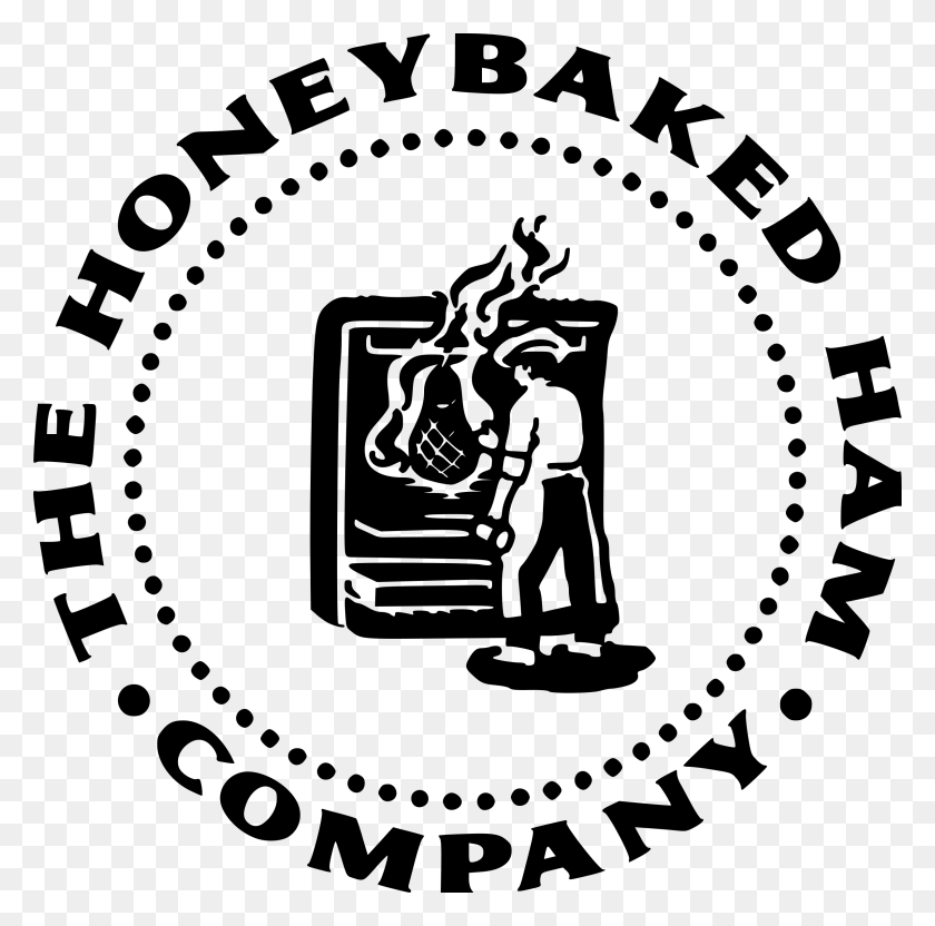 2400x2376 Honeybaked Ham Logo Black And White Honey Baked Ham Printable Coupons 2018, Outer Space, Astronomy, Universe HD PNG Download