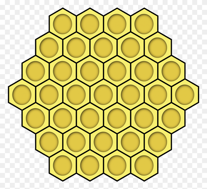 1270x1148 Honeycomb Clip Art Hexagon Bee Hive, Honey, Food, Rug HD PNG Download