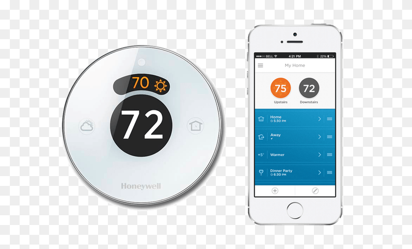 597x449 Honeywell Nest Lyric Lowe Control Smart Home Devices, Mobile Phone, Phone, Electronics HD PNG Download
