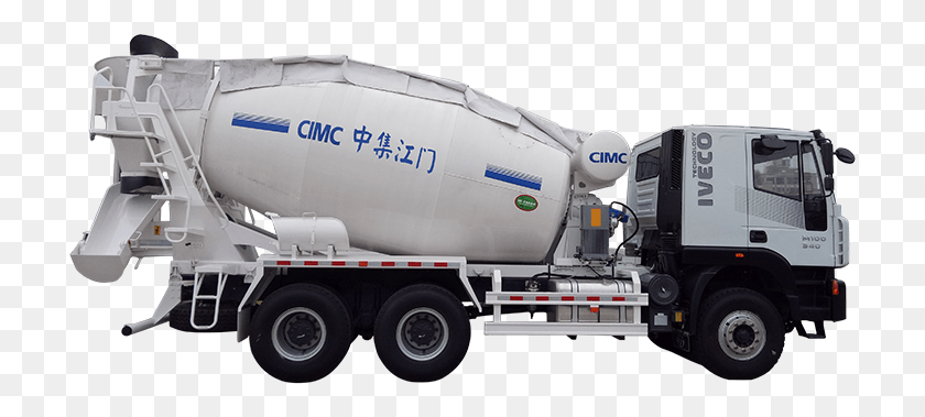 715x319 Hongyan 64 Chassis Concrete Mixer Trailer Truck, Vehicle, Transportation, Trailer Truck HD PNG Download