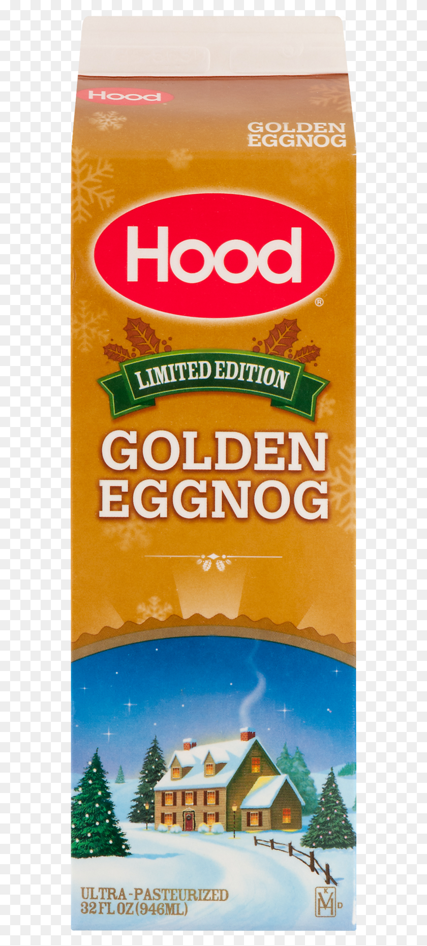 563x1801 Hood Limited Edition Golden Egg Nog 1 Quart Hood Eggnog, Advertisement, Poster, Flyer HD PNG Download