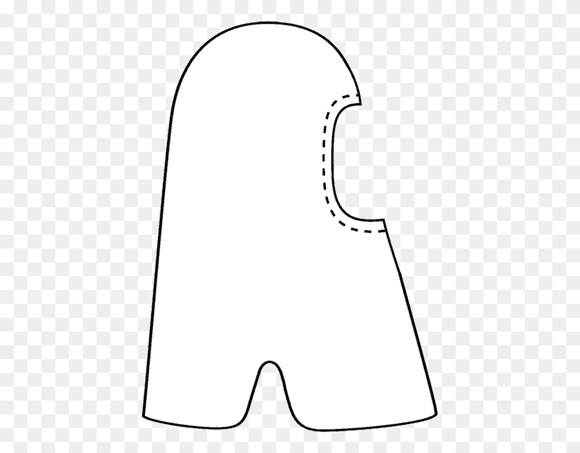 431x596 Hood Line Drawing Illustration, Clothing, Apparel, Bib Descargar Hd Png