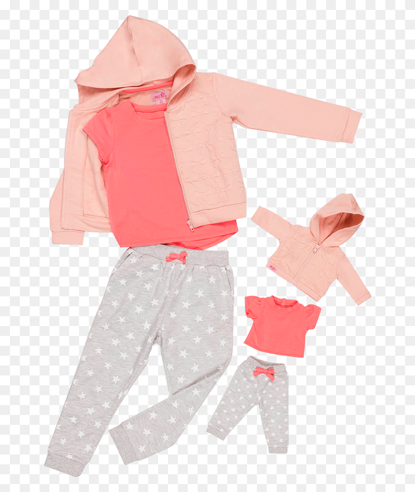 664x936 Hoodie And Joggers Outfit Our Generation Pyjamas Me And You, Clothing, Apparel, Coat HD PNG Download