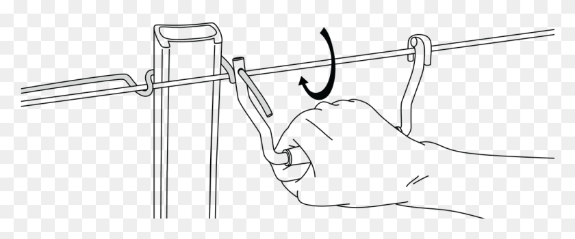 1101x410 Hook Qt On Fencing Wire, Chair, Furniture, Leisure Activities Descargar Hd Png