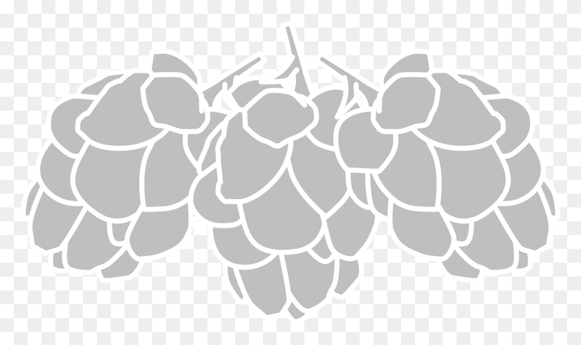 960x541 Hop Black And White Pluspng Free Hops, Stencil, Grenade, Bomb HD PNG Download