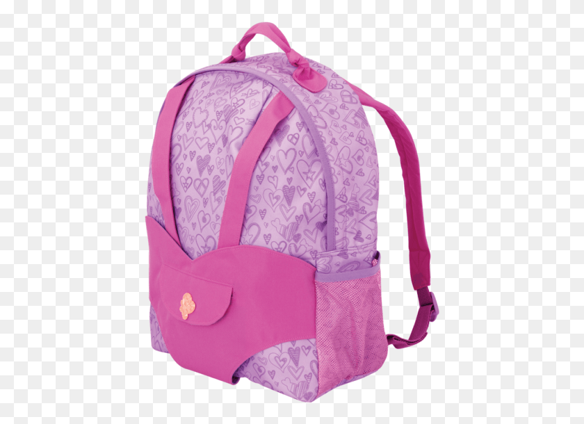 425x550 Hop On Carrier Backpack Purple Hearts Our Generation Hop On Doll Carrier Backpack, Bag HD PNG Download