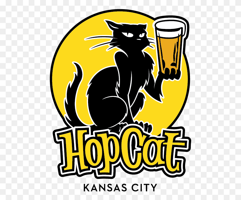 495x638 Hopcat Kansas City Logo 01 Hopcat Royal Oak, Etiqueta, Texto, Vidrio Hd Png