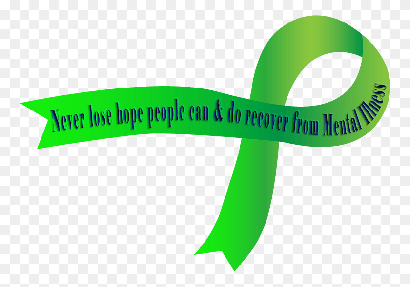 761x527 Hope Clipart Mental Health Hope Ribbon Mental Health, Label, Text, Green HD PNG Download