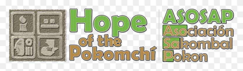 4614x1107 Hope Of The Pokomchi Asosap Logo Cartoon, Text, Alphabet, Number HD PNG Download
