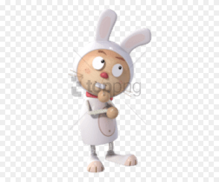 326x638 Hopparoo Thinking Clipart Photo Cartoon, Toy, Rattle, Face Hd Png Download