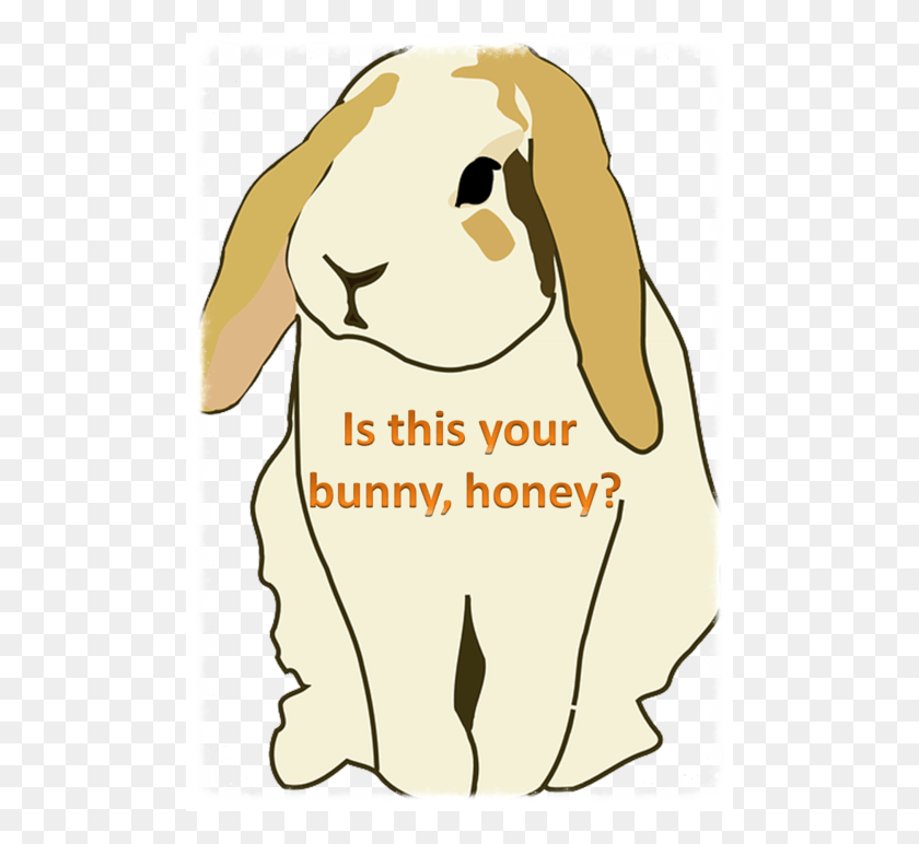 500x712 Hopping Along The Bunny Trail Rabbit, Text, Face, Plant HD PNG Download