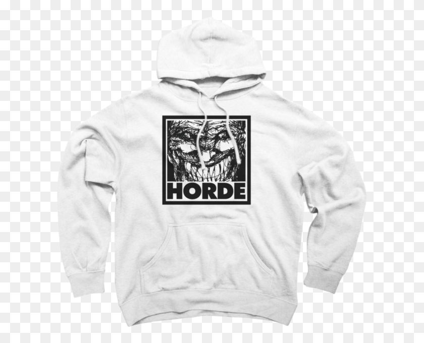 619x620 Horde Logo Tee 48 Hoodie Design For Ux, Clothing, Apparel, Sweatshirt HD PNG Download
