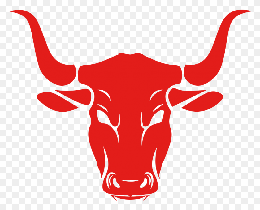 901x716 Horn Clipart Cow Skull Red Bull Head, Bull, Mammal, Animal HD PNG Download