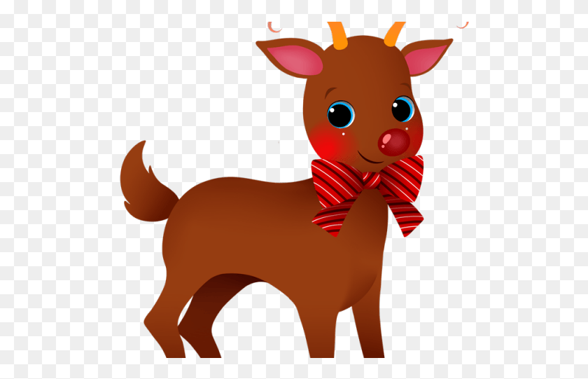 500x481 Horns Clipart Reindeer Antler Cute Christmas Reindeer, Mammal, Animal, Kangaroo HD PNG Download