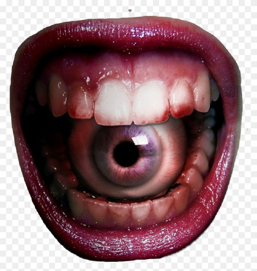 1008x1069 Horror Eye, Teeth, Mouth, Lip HD PNG Download