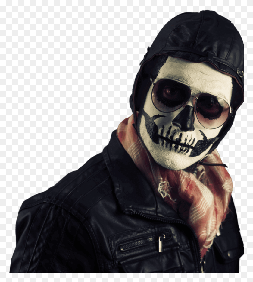 881x987 Horror Face Skull, Clothing, Apparel, Sunglasses HD PNG Download