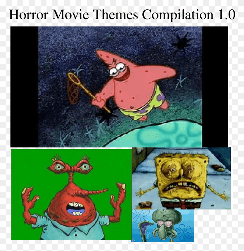 781x805 Horror Movie Themes Compilation 1 0 Sheet Music For Cartoon, Collage, Poster, Advertisement HD PNG Download