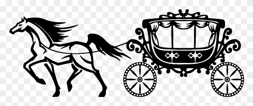 1238x465 Horse And Buggy Carriage Horse Drawn Vehicle Clip Art Horse Amp Carriage Free Svg, Car, Transportation HD PNG Download