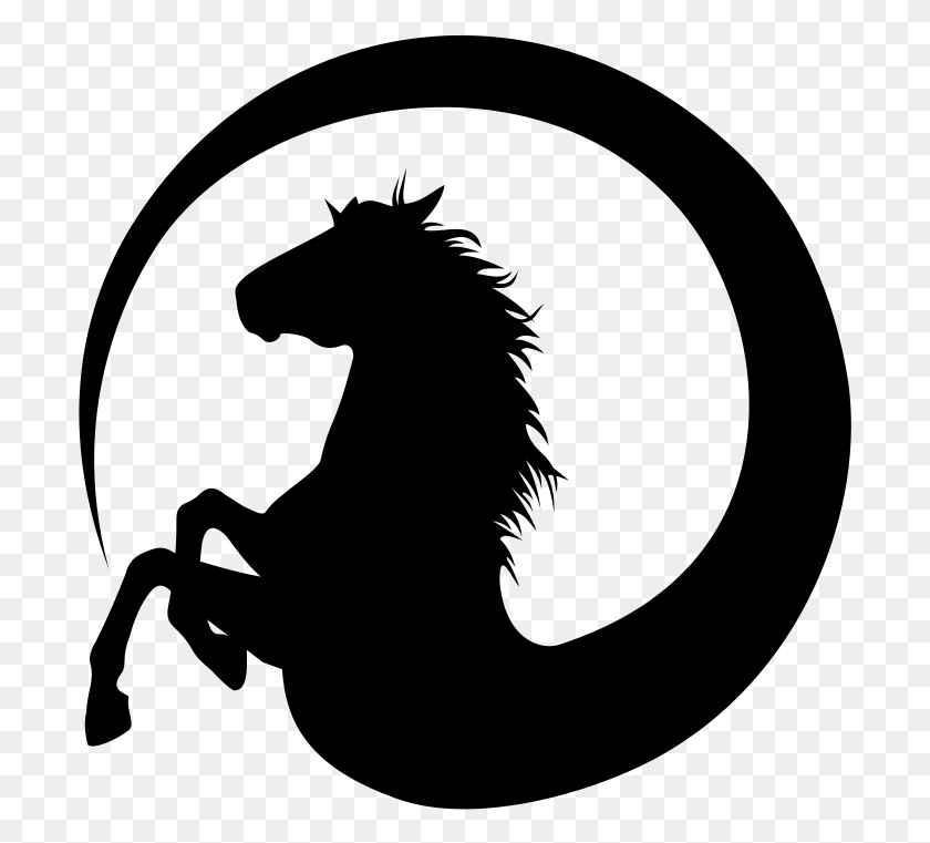 699x701 Horse Desktop Wallpaper Equestrian Clip Art Horse Logo, Gray, World Of Warcraft HD PNG Download