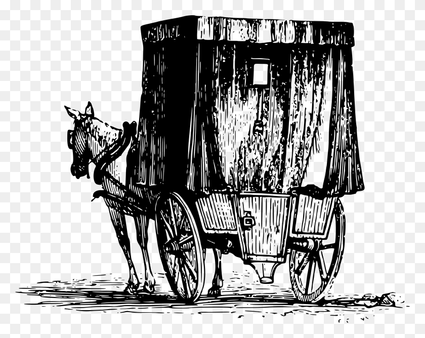 2399x1873 Horse Drawn Carriage Clipart Land Vehicle Carriage, Gray, World Of Warcraft HD PNG Download