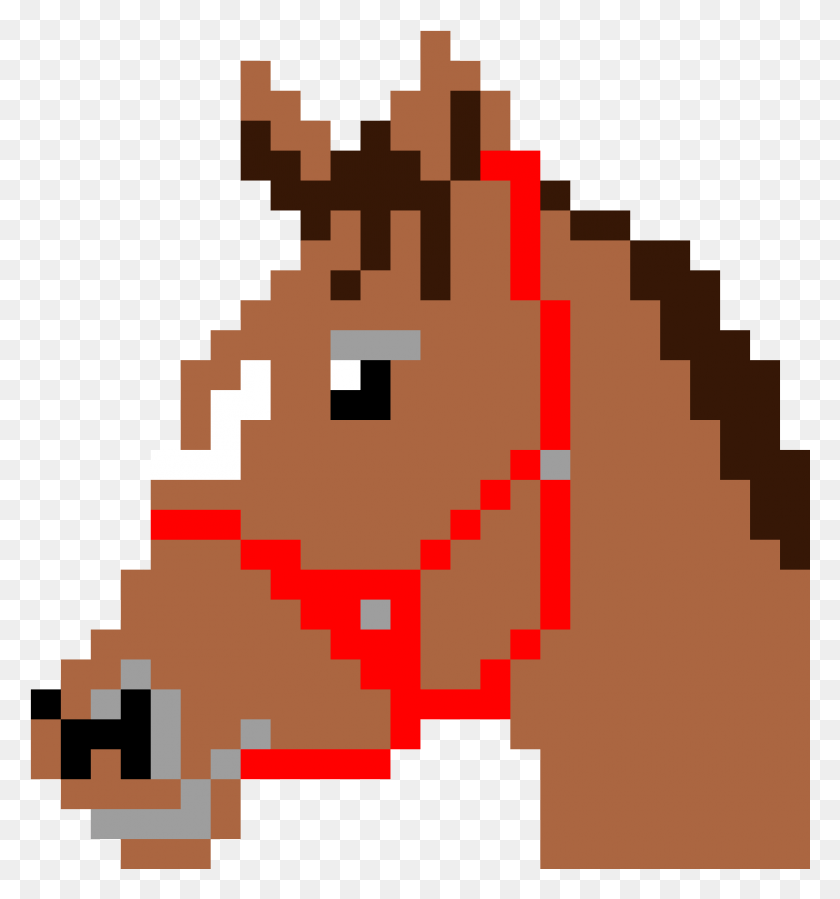 885x953 Horse Head Pixel Art Link Botw, Rug, Graphics HD PNG Download