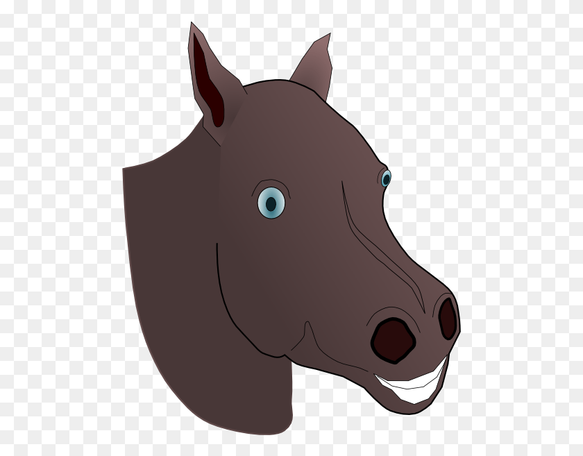 489x597 Horse Head Svg Clip Arts Horse Head .png Cartoon, Snout, Mammal, Animal HD PNG Download