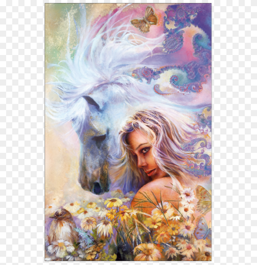 568x867 Horse Poster Denton Lund Painting, Art, Adult, Person, Woman Transparent PNG