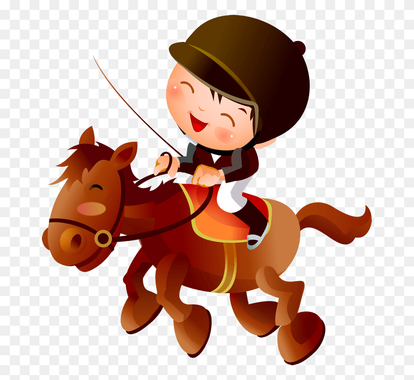 670x710 Horse Riding Cartoon, Toy, Performer, Leisure Activities HD PNG Download